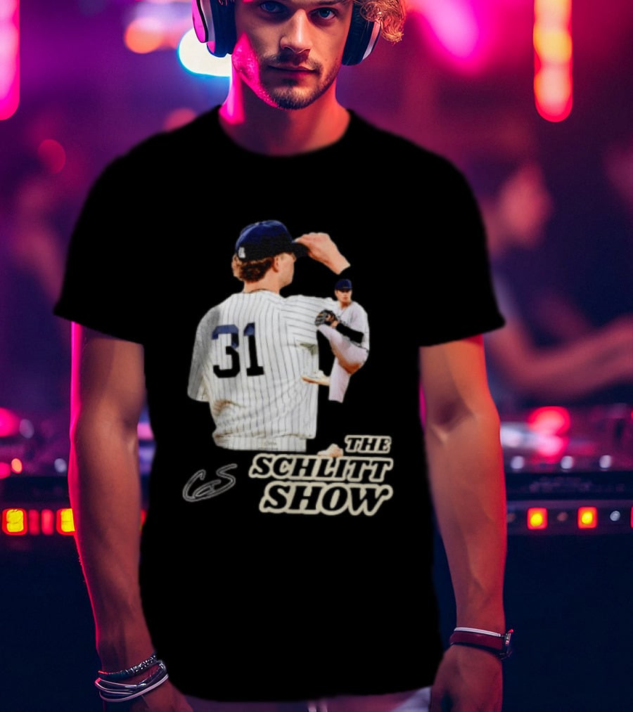 The Schlitt Show No 31 Baseball Player Jersey Pinstripes T-Shirt