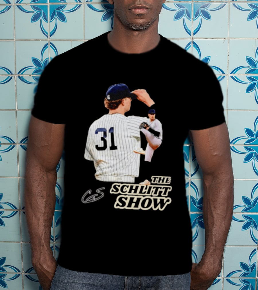 The Schlitt Show No 31 Baseball Player Jersey Pinstripes T-Shirt