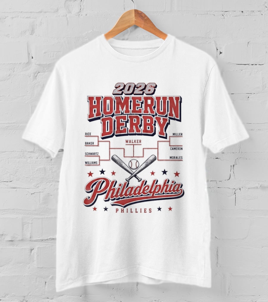2026 Homerun Derby Philadelphia Phillies Tournament T-Shirt