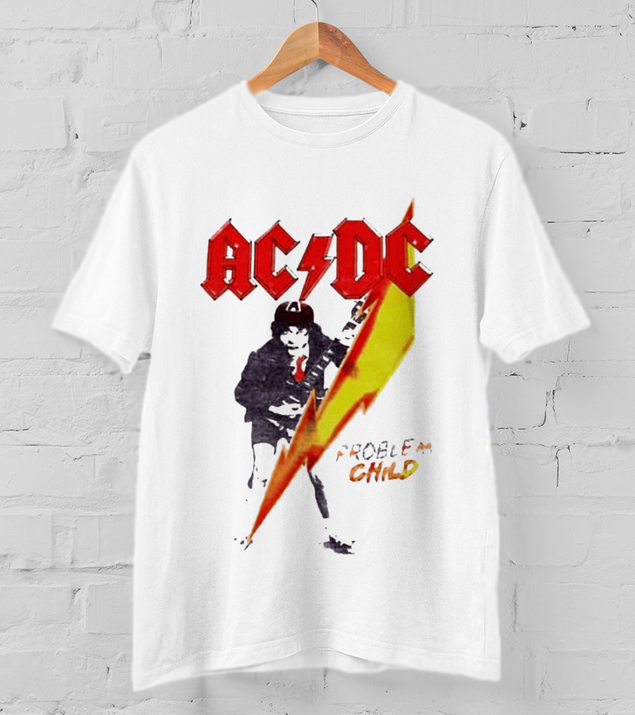 ACDC Pwr Up Problem Child Tour 2026 Lightning Bolt T-Shirt