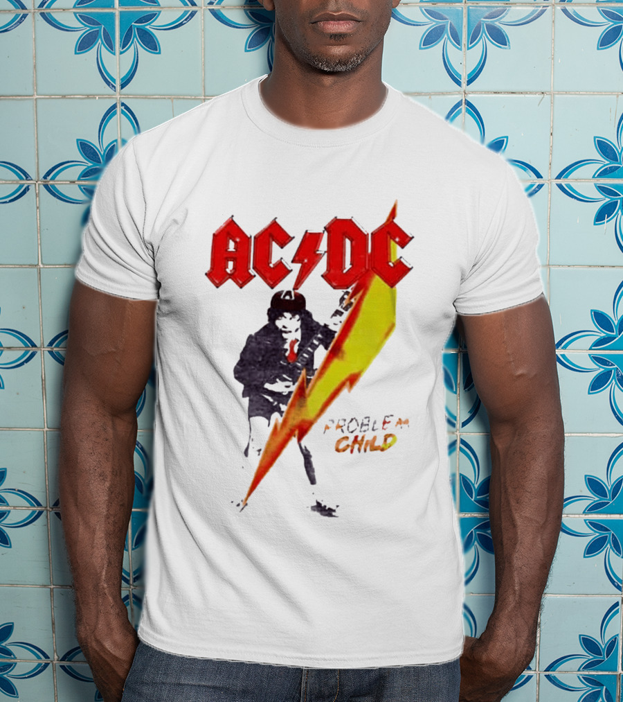 ACDC Pwr Up Problem Child Tour 2026 Lightning Bolt T-Shirt