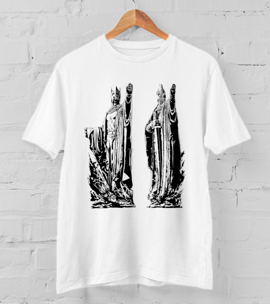 Argonath The Lord Of The Rings JRR Tolkien Iconic Monument Guardians T-Shirt