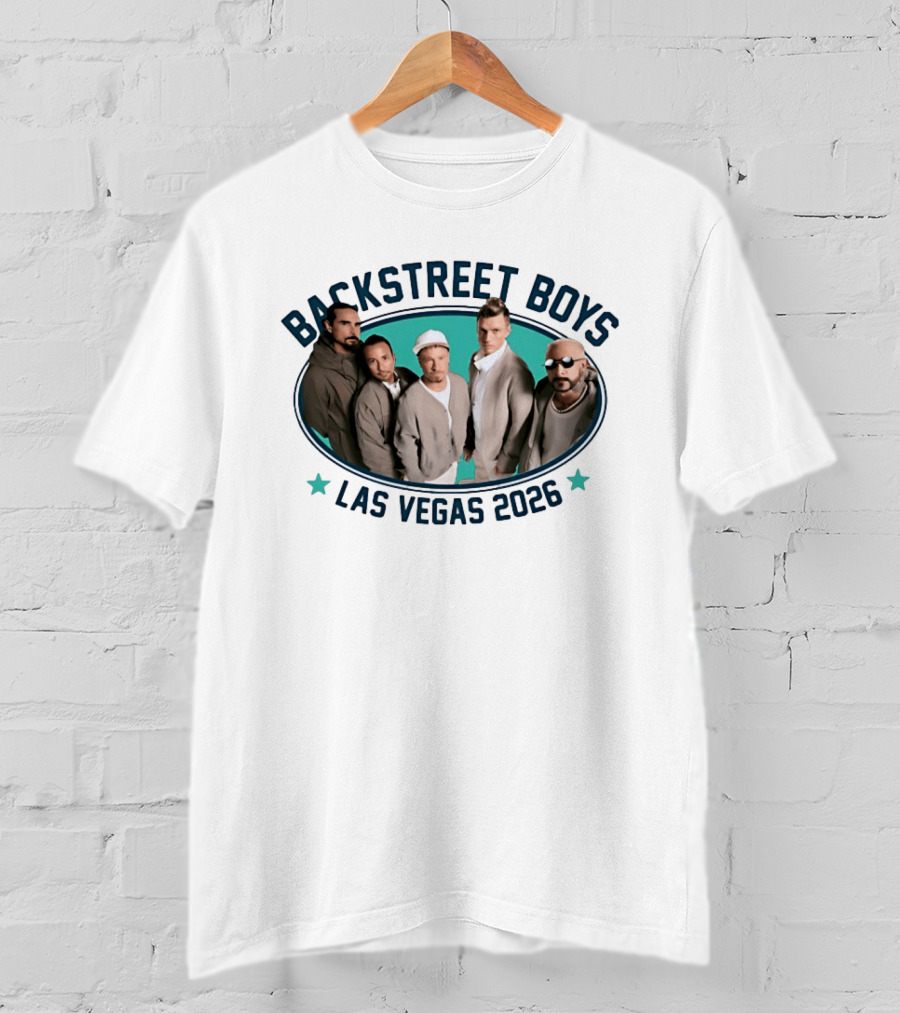 Backstreet Boys Las Vegas 2026 Reunion Event With Boy Band Legends T-Shirt