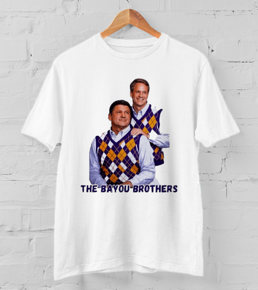 Ed Orgeron Lane Kiffin LSU Tigers The Bayou Brothers Sweater Vest T-Shirt