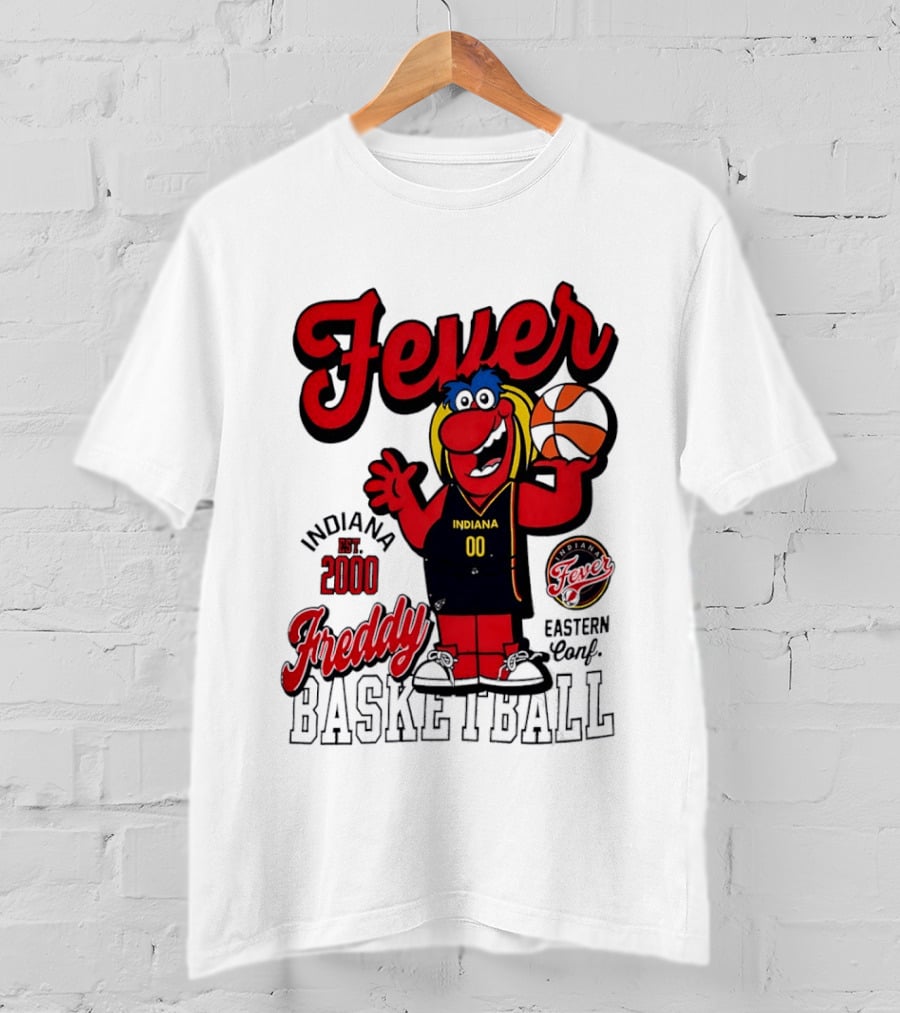 Freddy Indiana Fever Basketball Est 2000 Eastern Conf T-Shirt