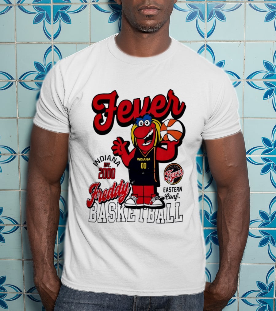 Freddy Indiana Fever Basketball Est 2000 Eastern Conf T-Shirt