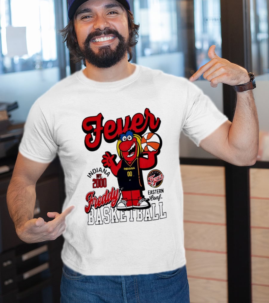 Freddy Indiana Fever Basketball Est 2000 Eastern Conf T-Shirt