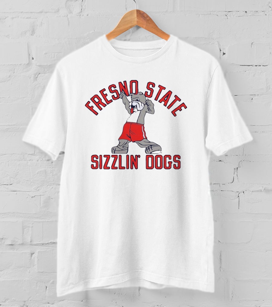 Fresno State Sizzlin' Dogs Bulldog Basketball Sports Team T-Shirt