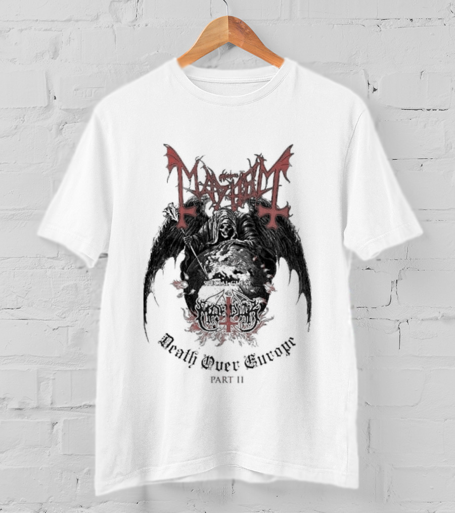 Original Mayhem Death Over Europe Part 2 2026 Tour October Official Merchandise T-Shirt