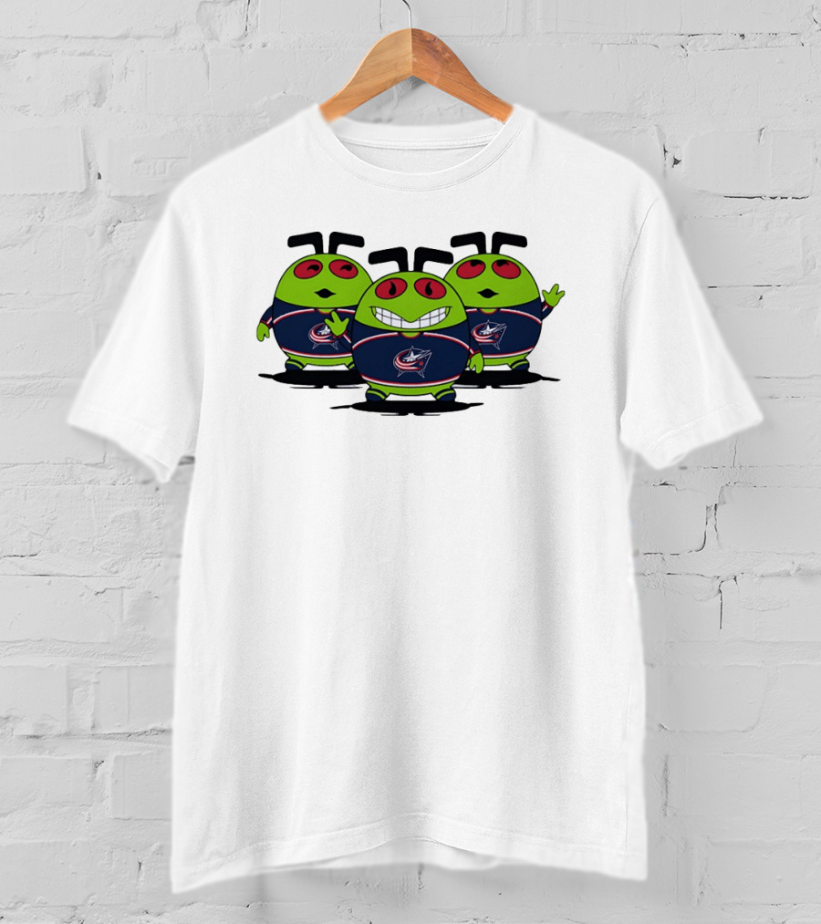 Columbus Blue Jackets Alien Trio NHL Hockey T-Shirt
