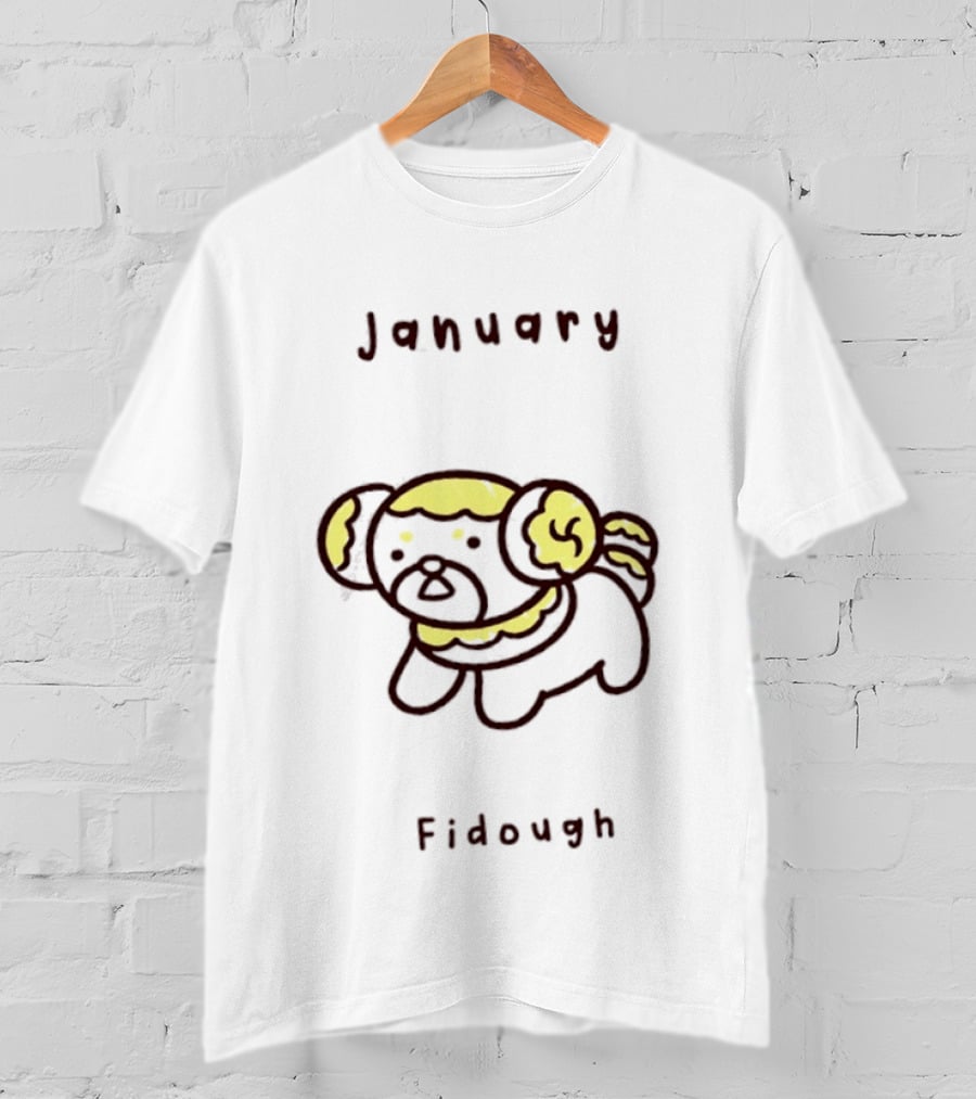 January Fidough Pokémon Calendar Cute T-Shirt