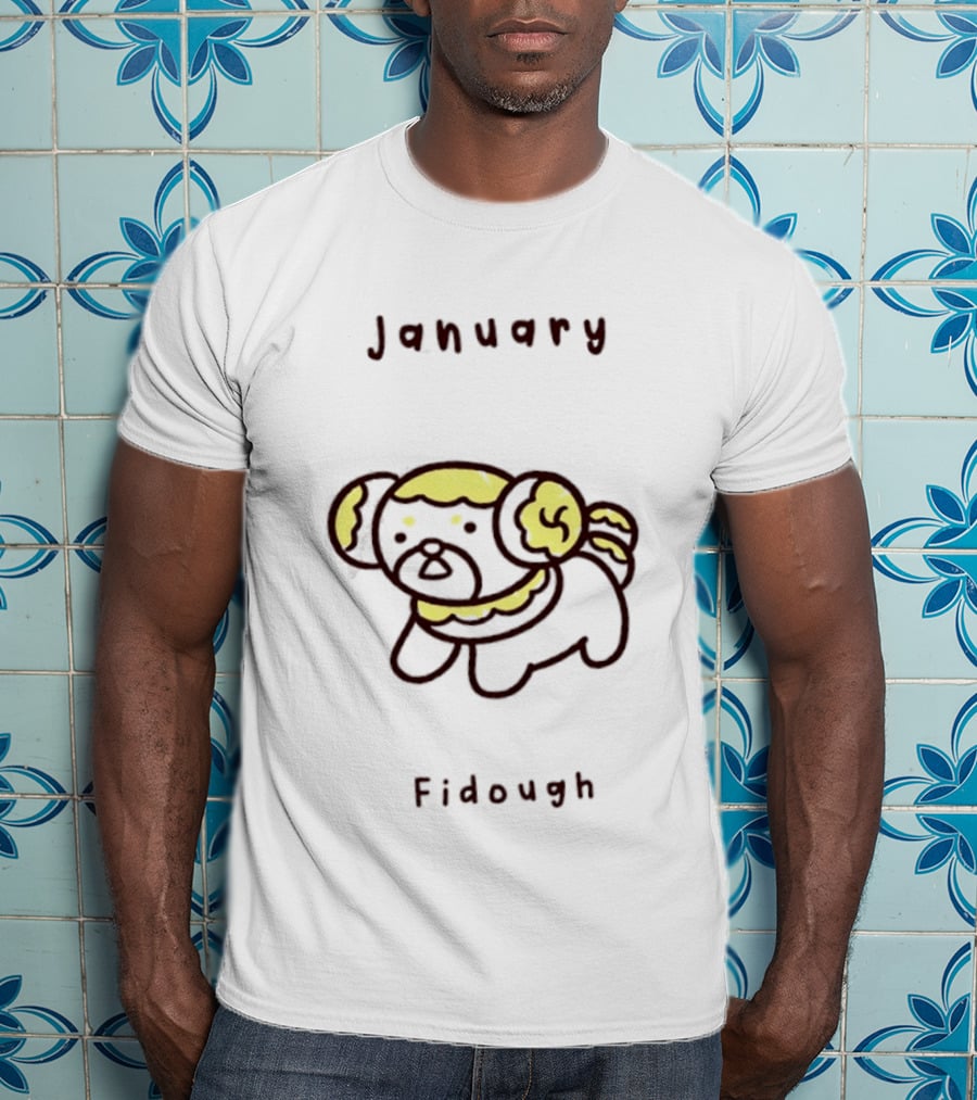 January Fidough Pokémon Calendar Cute T-Shirt