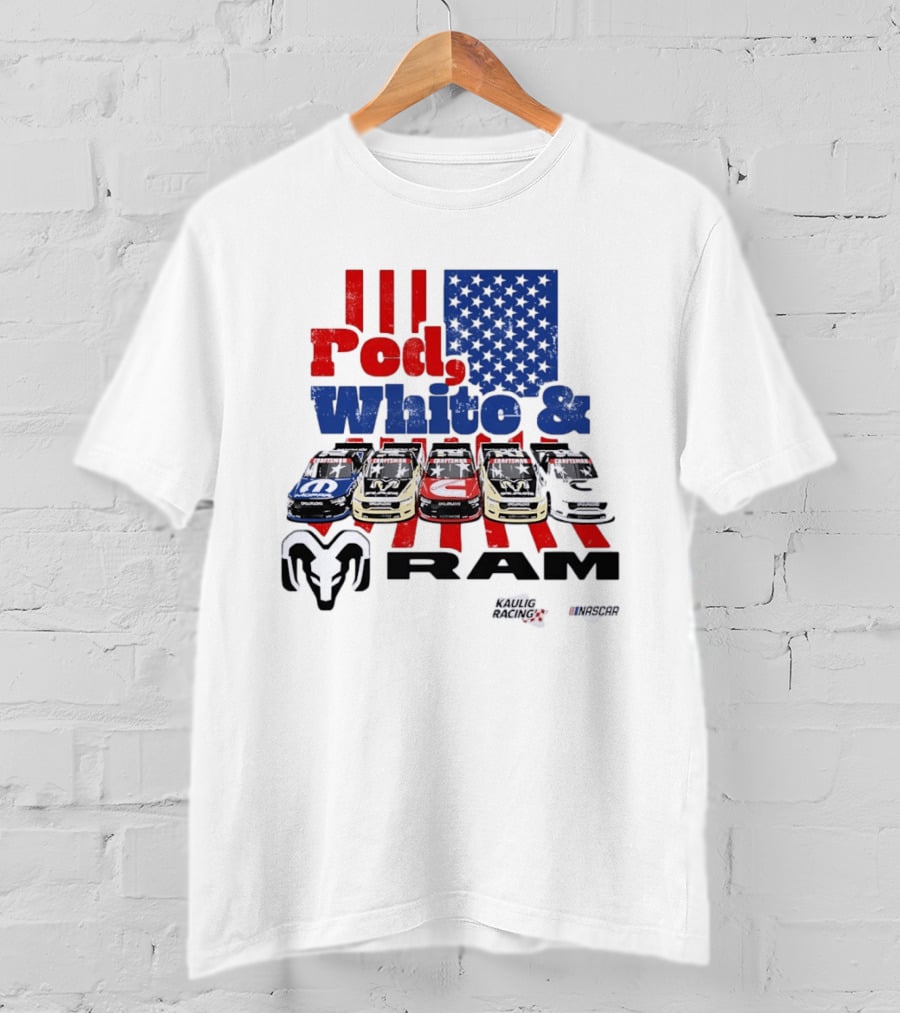 Red White RAM NASCAR Kaulig Racing Mopar Craftsman T-Shirt