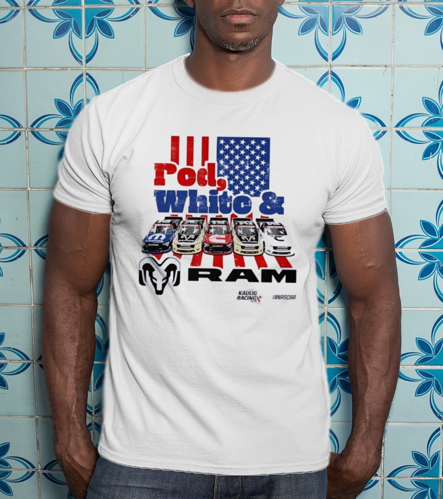 Red White RAM NASCAR Kaulig Racing Mopar Craftsman T-Shirt