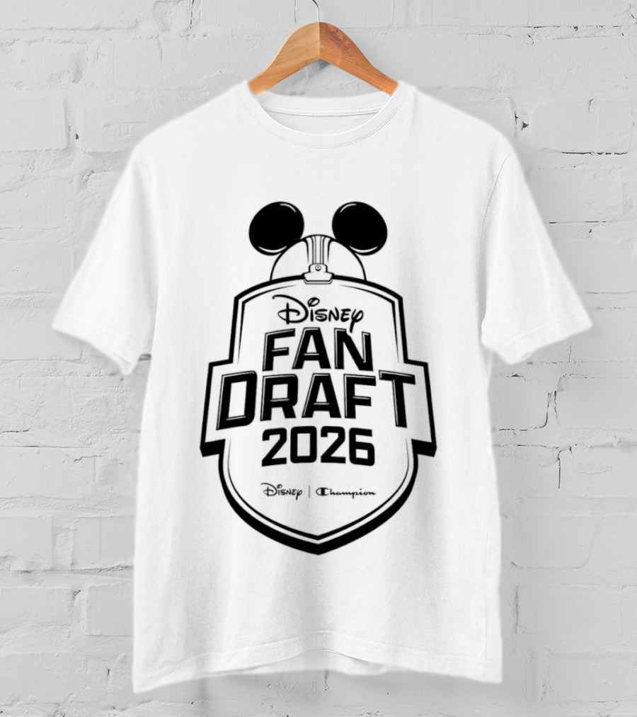 Disney Fan Draft 2026 Mickey Ears Disney X Champion T-Shirt