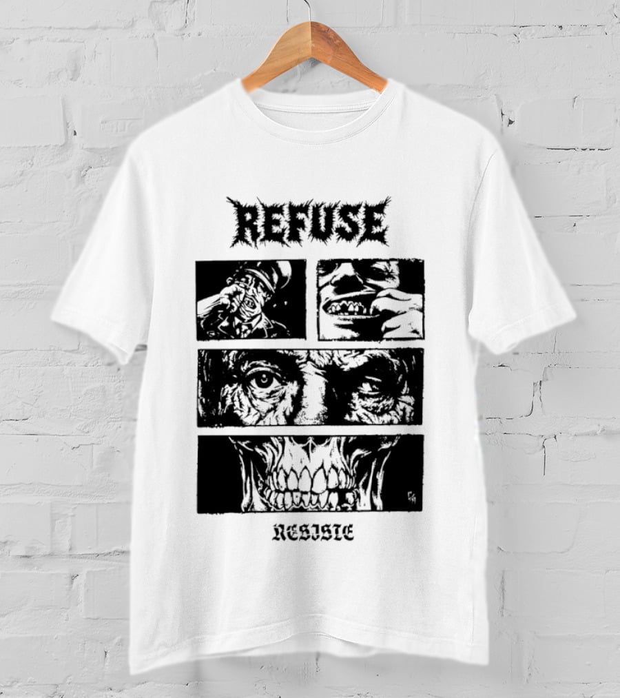 Refuse Resiste Hardcore Punk Political T-Shirt