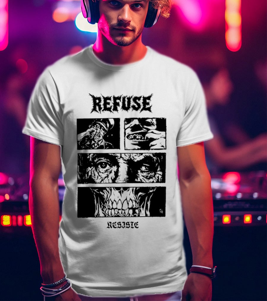 Refuse Resiste Hardcore Punk Political T-Shirt