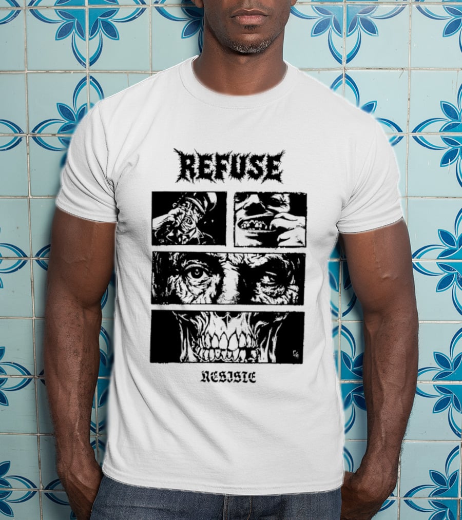 Refuse Resiste Hardcore Punk Political T-Shirt