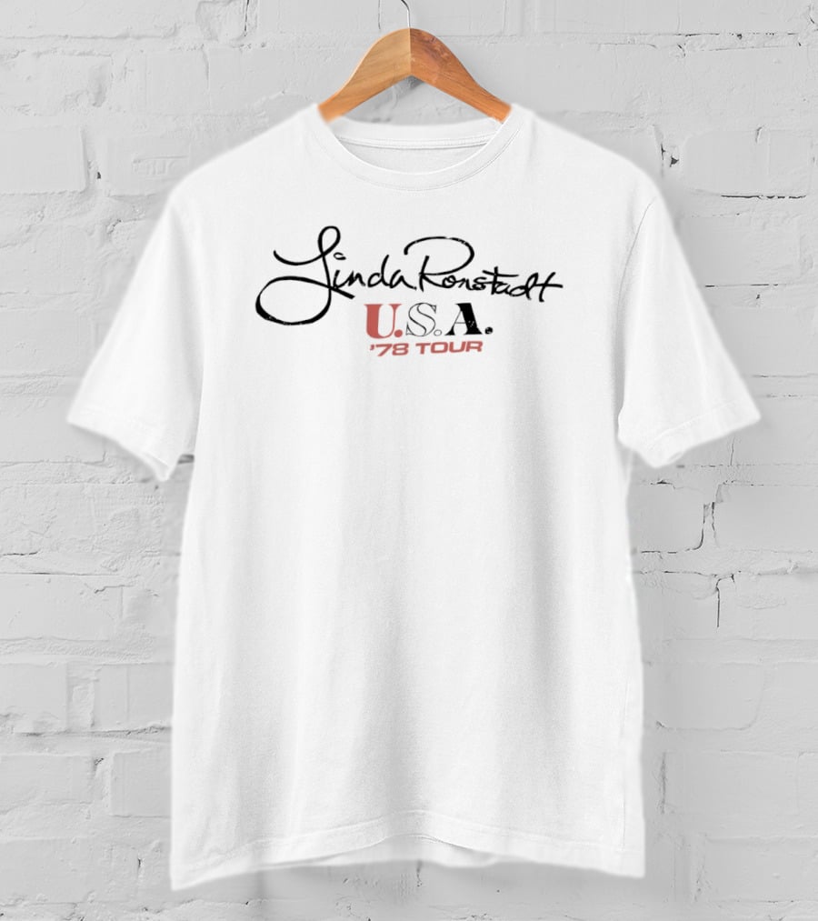 Linda Ronstadt USA 78 Tour Vintage Classic Rock T-Shirt