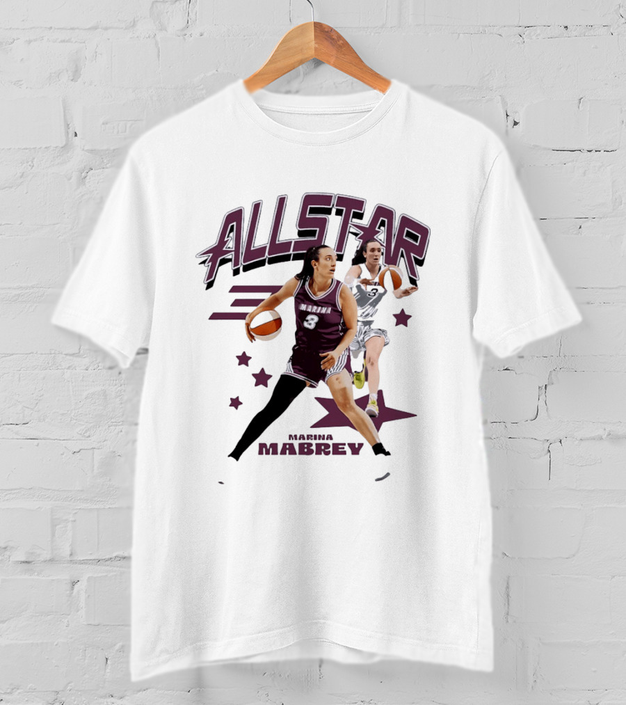 Marina Mabrey All Star Basketball WNBA Number 3 T-Shirt