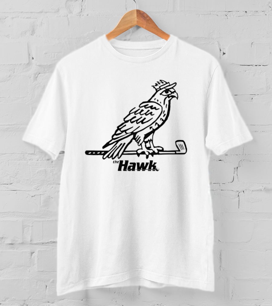 Hawk Golf Bird With Club T-Shirt