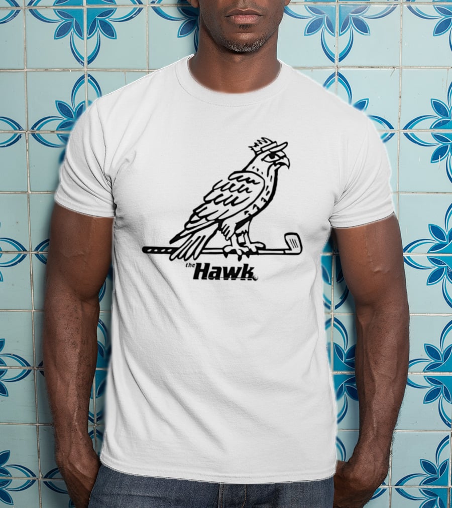 Hawk Golf Bird With Club T-Shirt