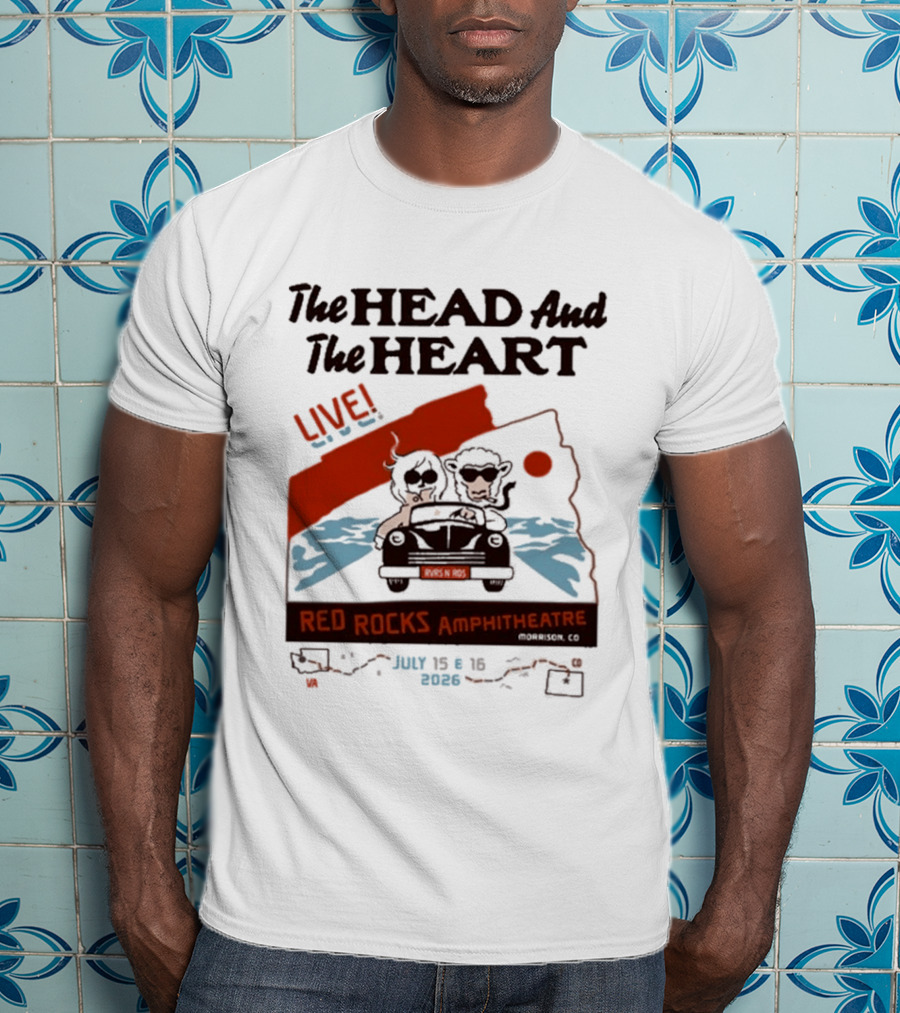 The Head And The Heart Live Red Rocks Amphitheatre July 15 16 2026 T-Shirt