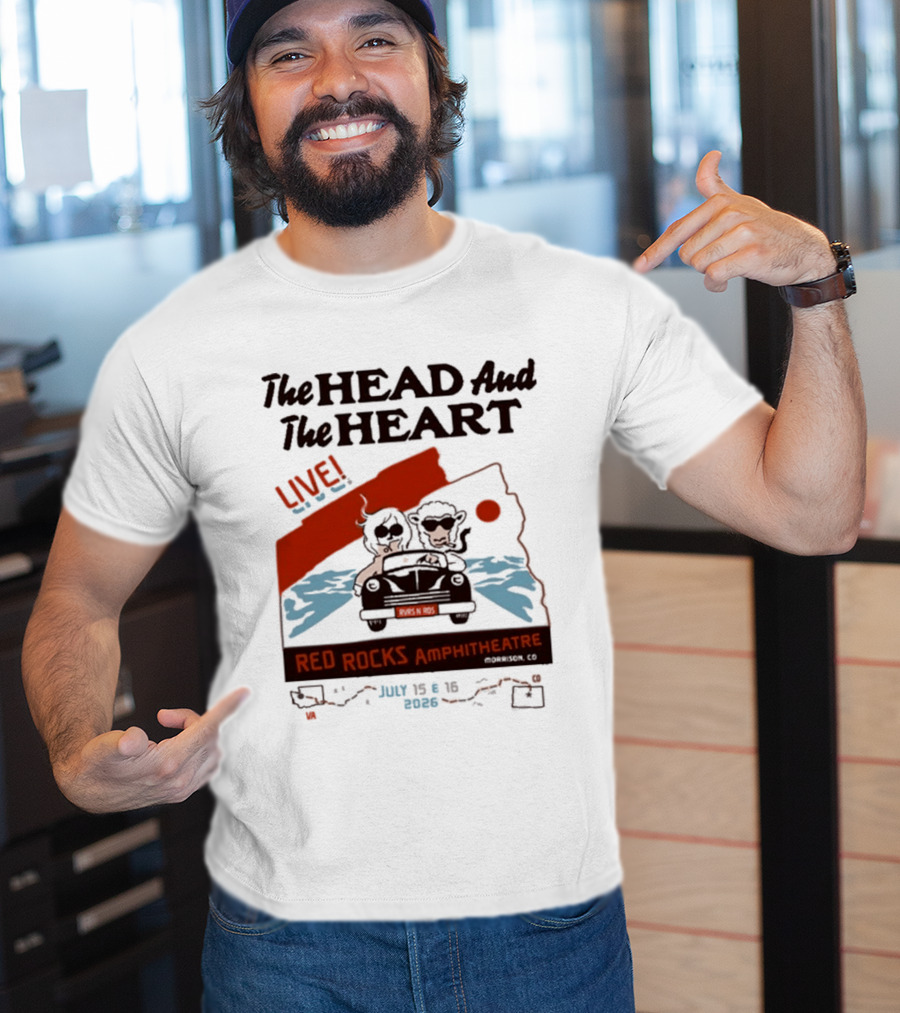 The Head And The Heart Live Red Rocks Amphitheatre July 15 16 2026 T-Shirt