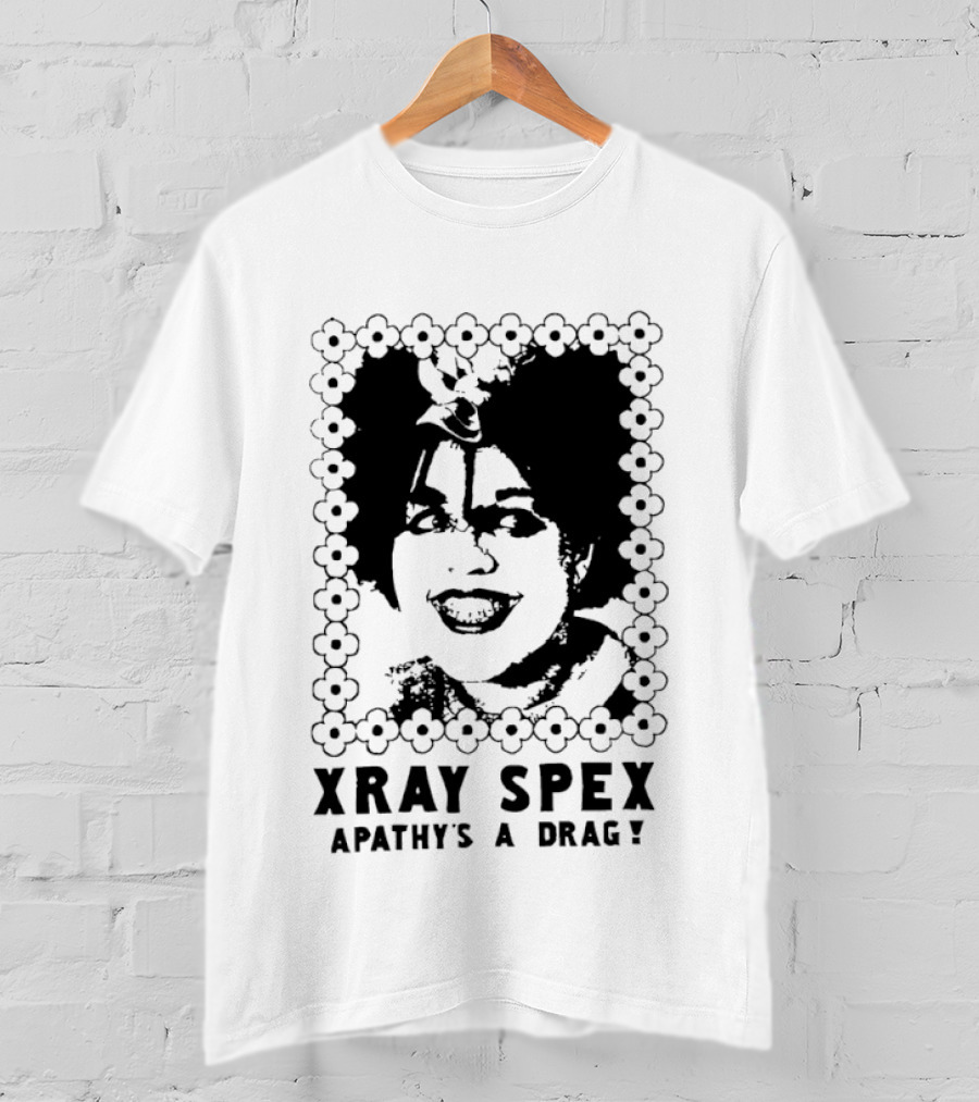X Ray Spex Apathy's A Drag Poly Styrene Iconic Punk T-Shirt