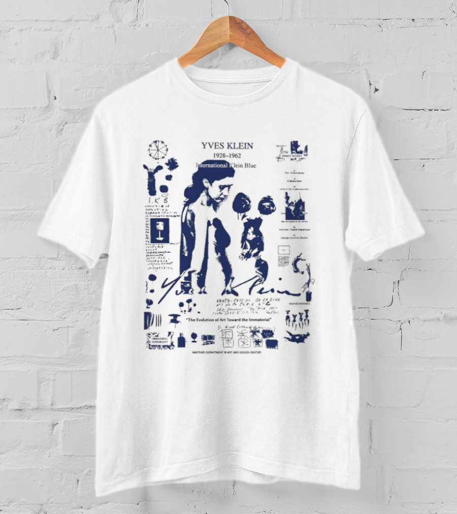 Yves Klein 1928 1962 International Klein Blue Anthology Toward The Immaterial T-Shirt