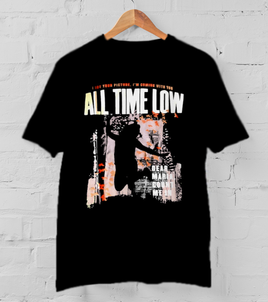All Time Low I Got Your Picture Dear Maria Count Me In Butterfly Aesthetic T-Shirt