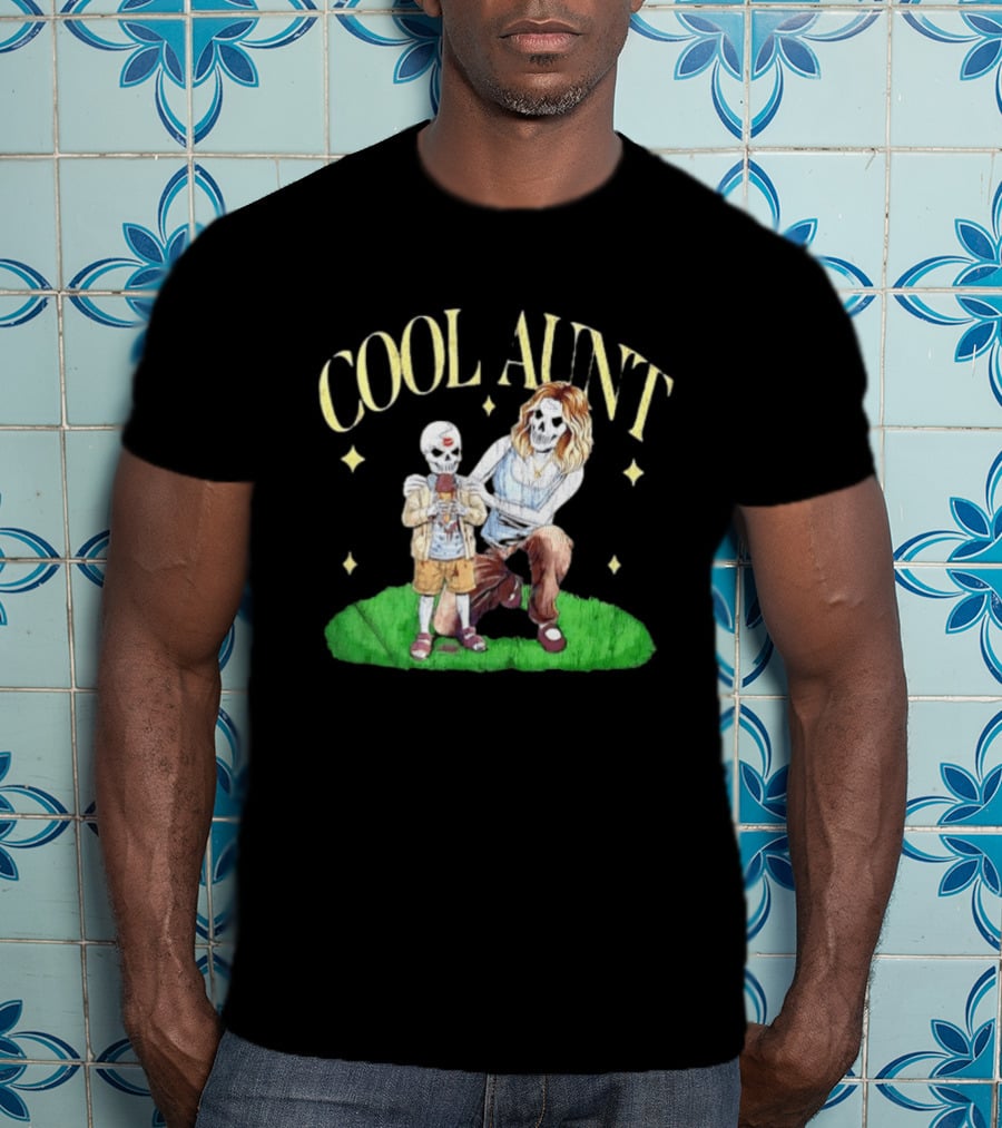 Cool Aunt Skeleton Family Halloween Fun T-Shirt