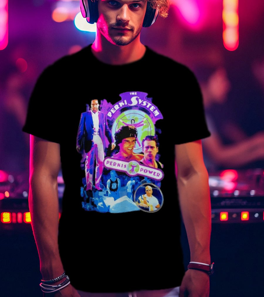 Ben Stiller The Perkis System Perkis Power Heavyweights Movie 90s Throwback T-Shirt
