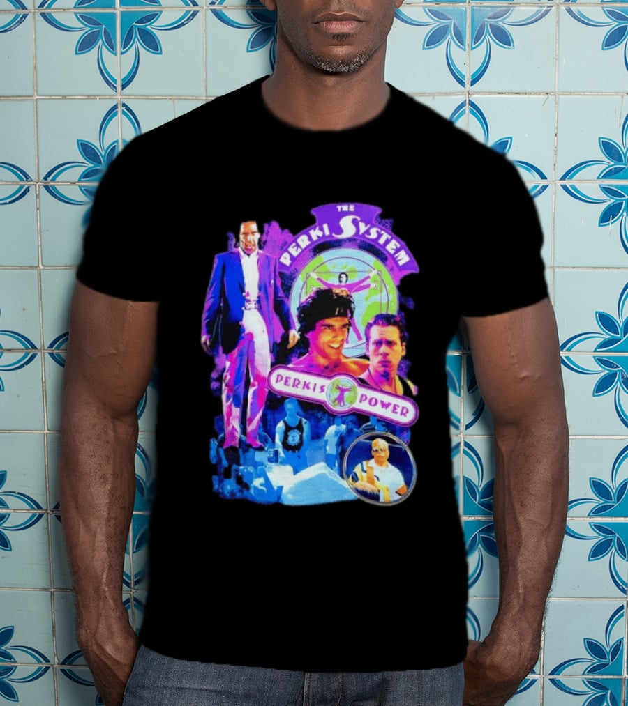 Ben Stiller The Perkis System Perkis Power Heavyweights Movie 90s Throwback T-Shirt