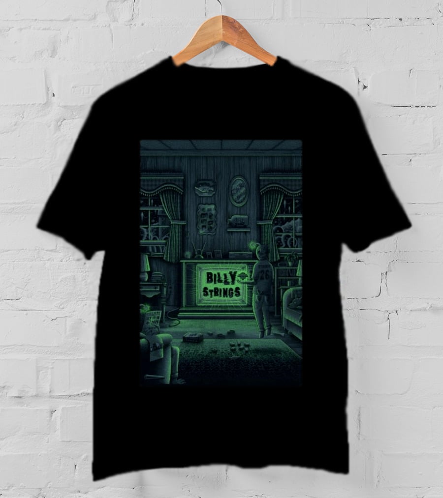 Billy Strings Portsmouth VA July 17 18 2026 Tour Retro Living Room Scene T-Shirt