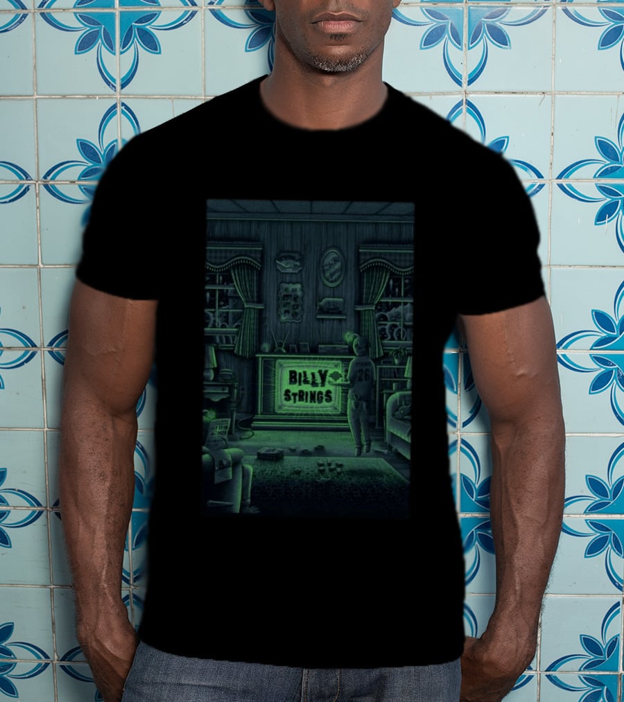 Billy Strings Portsmouth VA July 17 18 2026 Tour Retro Living Room Scene T-Shirt