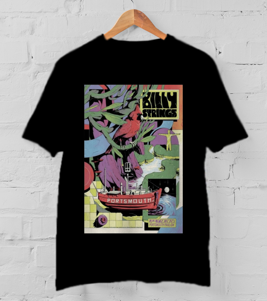 Billy Strings July 18 2026 Portsmouth Pavilion Cardinal Ship T-Shirt