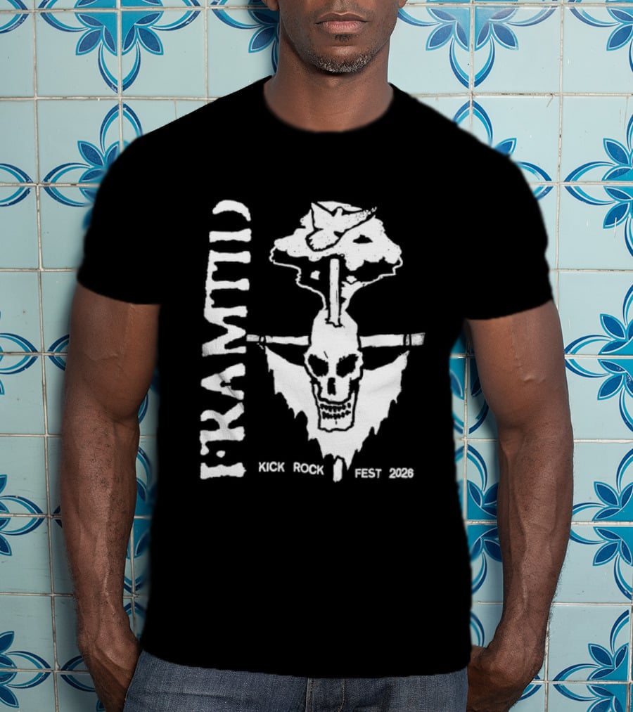 I Kramii Kick Rock Fest 2026 Skull With Peace Sign Tree T-Shirt