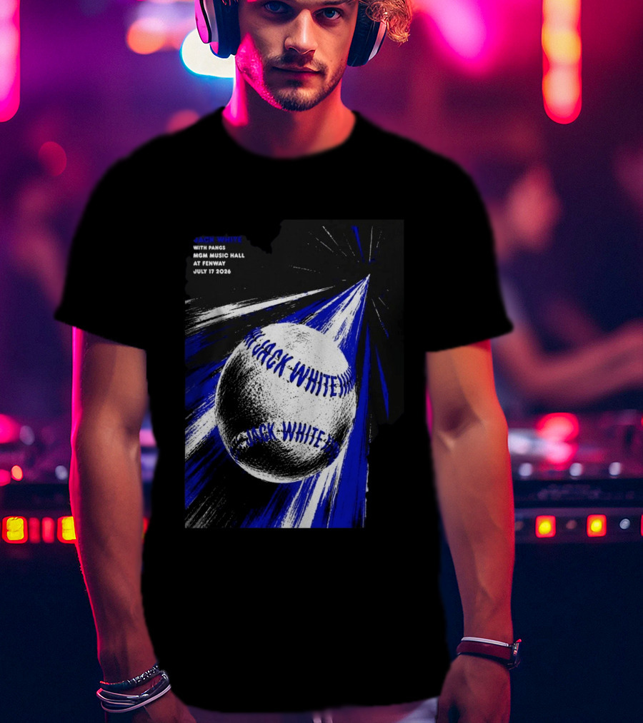 Jack White July 17 2026 With Pangs MGM Music Hall At Fenway T-Shirt