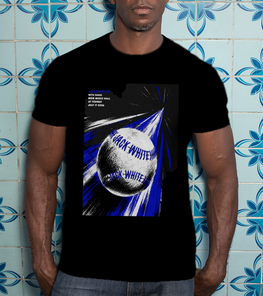 Jack White July 17 2026 With Pangs MGM Music Hall At Fenway T-Shirt