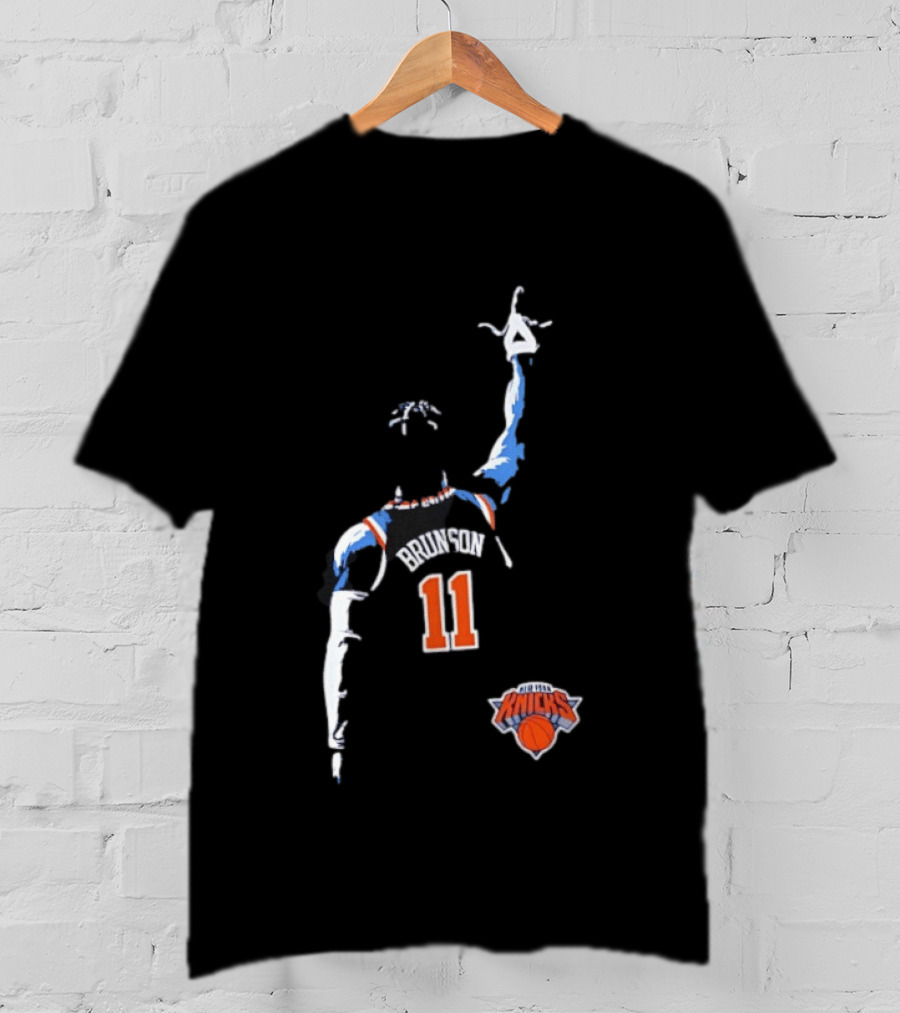 New York Knicks Jalen Brunson 11 Fade Basketball Jersey T-Shirt