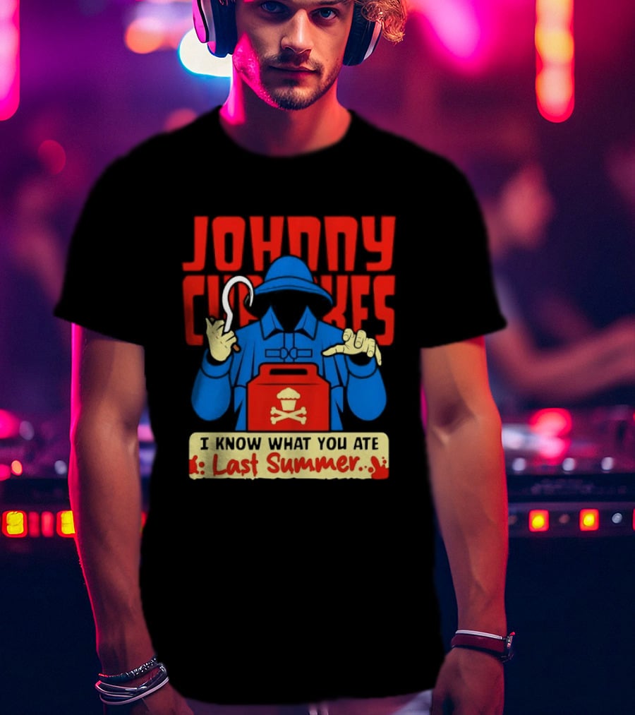 Johnny Cupcakes I Know What You Ate Last Summer Fisherman Cupcake Crossbones T-Shirt