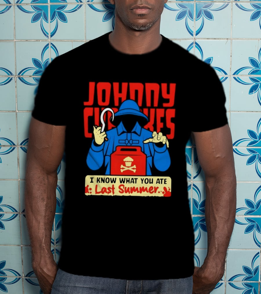 Johnny Cupcakes I Know What You Ate Last Summer Fisherman Cupcake Crossbones T-Shirt