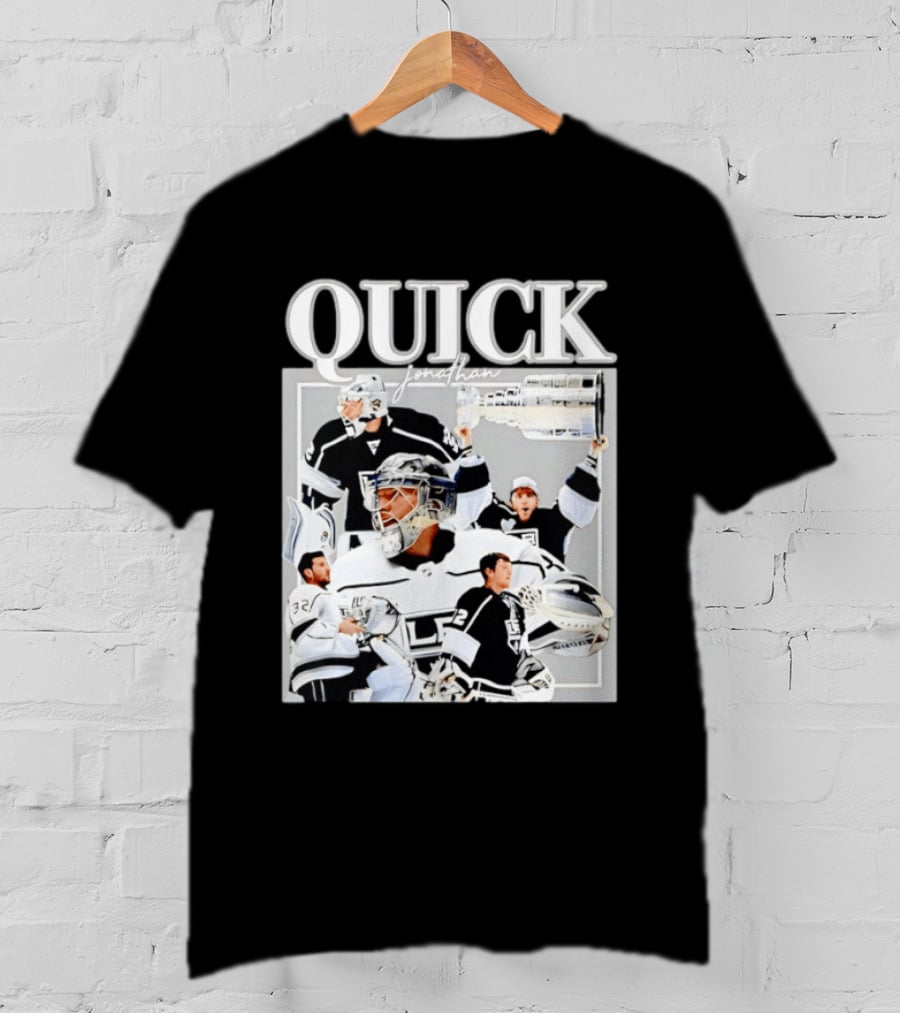 Quick Jonathan Los Angeles Kings Stanley Cup Victory Montage T-Shirt