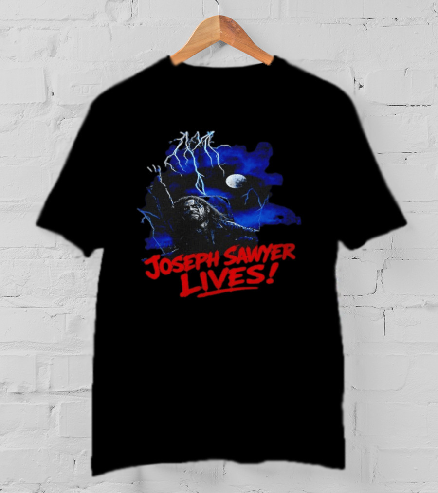 Joseph Sawyer Lives Zombie Resurrection With Lightning And Moon T-Shirt