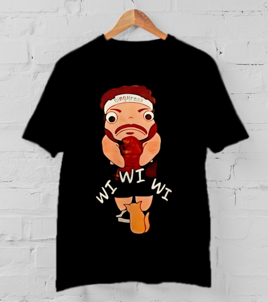 KingKreas Wi Wi Wi Cartoon Character Headband T-Shirt
