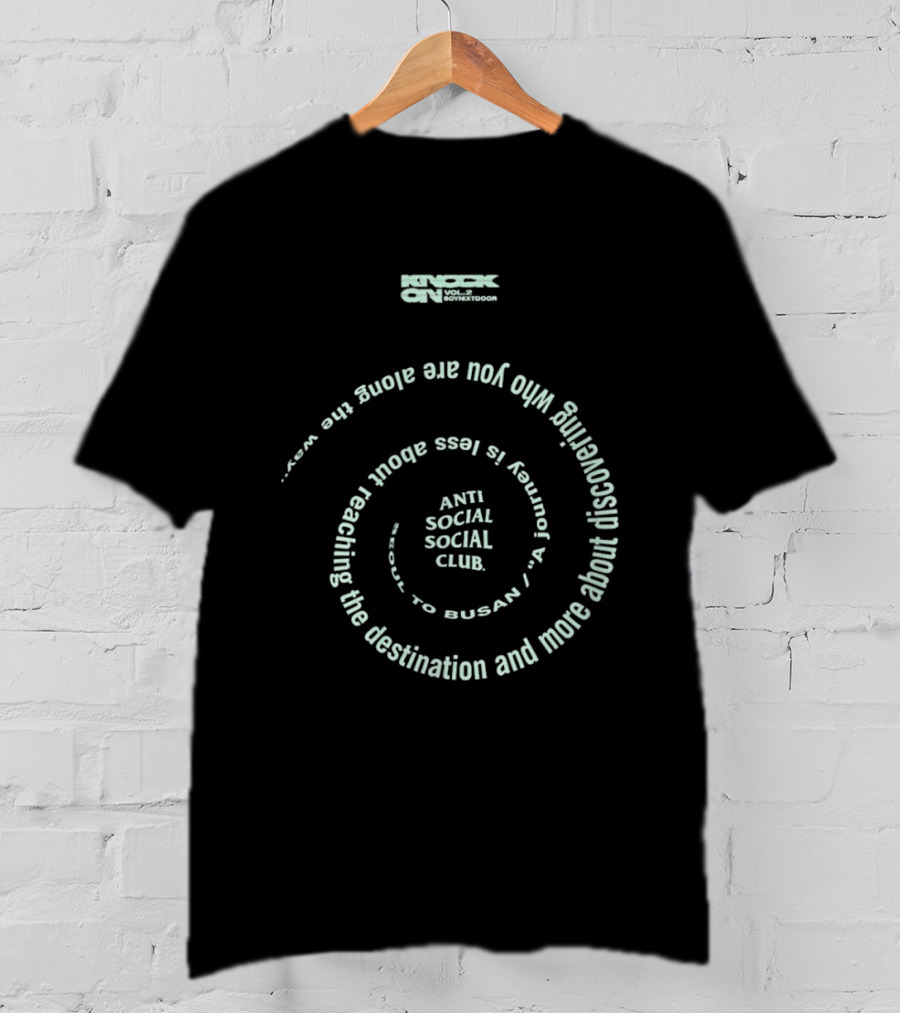 Knock On Vol 2 Anti Social Social Club Busan Journey Discovery T-Shirt
