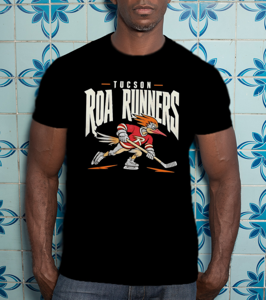 Tucson Roadrunners Hockey Player Roa Runners Skating Action T-Shirt