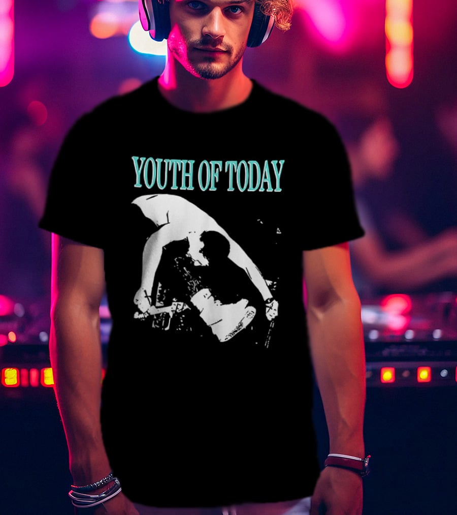 Youth Of Today Physically Strong Morally Straight Positive Youth 2 Sided Band Merch T-Shirt