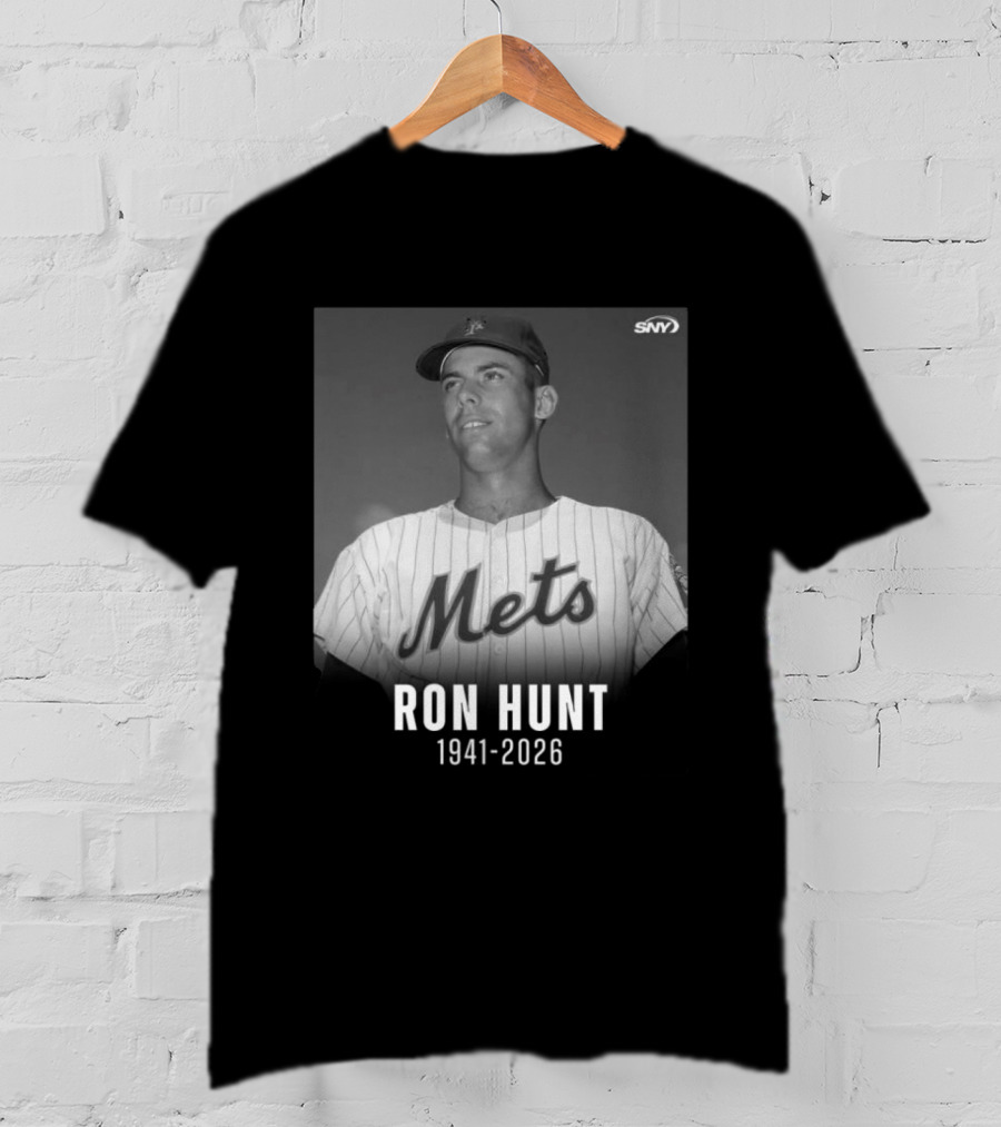 Ron Hunt 1941 2026 Mets SNY Memoriam T-Shirt